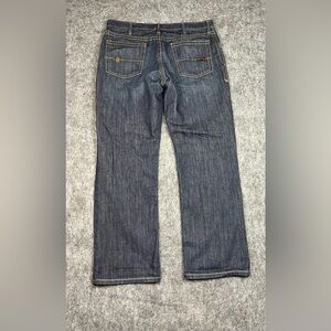 Ariat Men's FR Low Rise M4 Boot Cut 40X32 Flame Resistant Dark Wash